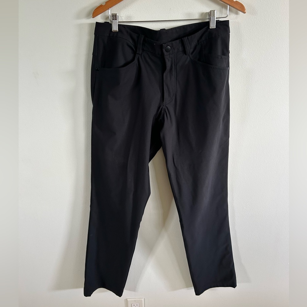 LULULEMON BLACK PANTS MENS SIZE 34